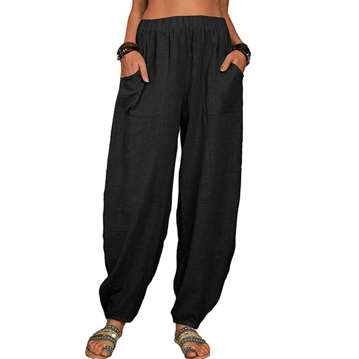 SISI | Loose Cotton and Linen Harem Pants