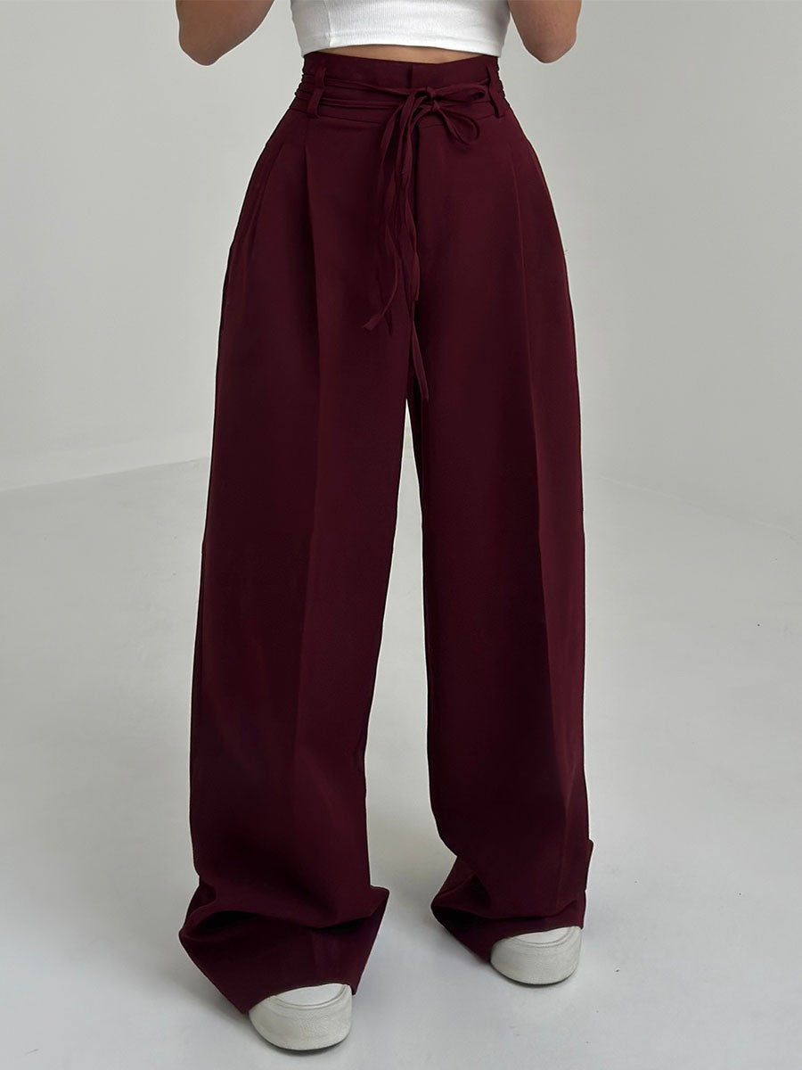 STEFANIA | High-waisted wide-leg trousers