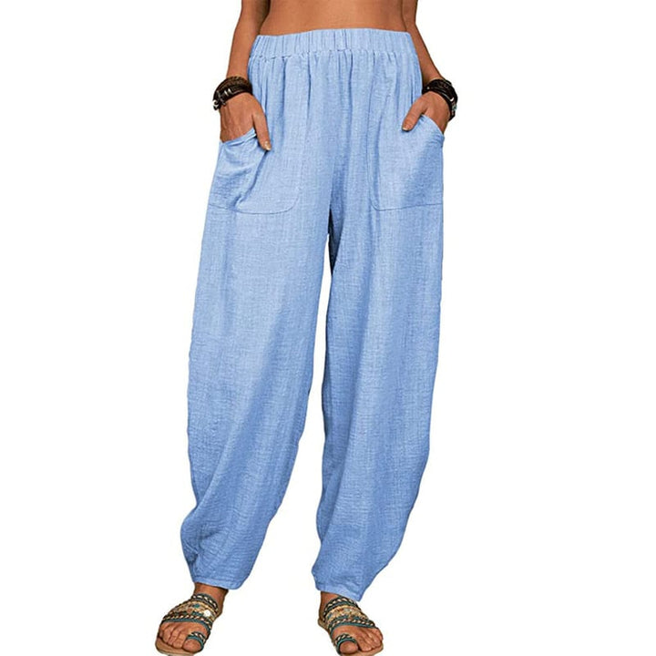 SISI | Loose Cotton and Linen Harem Pants
