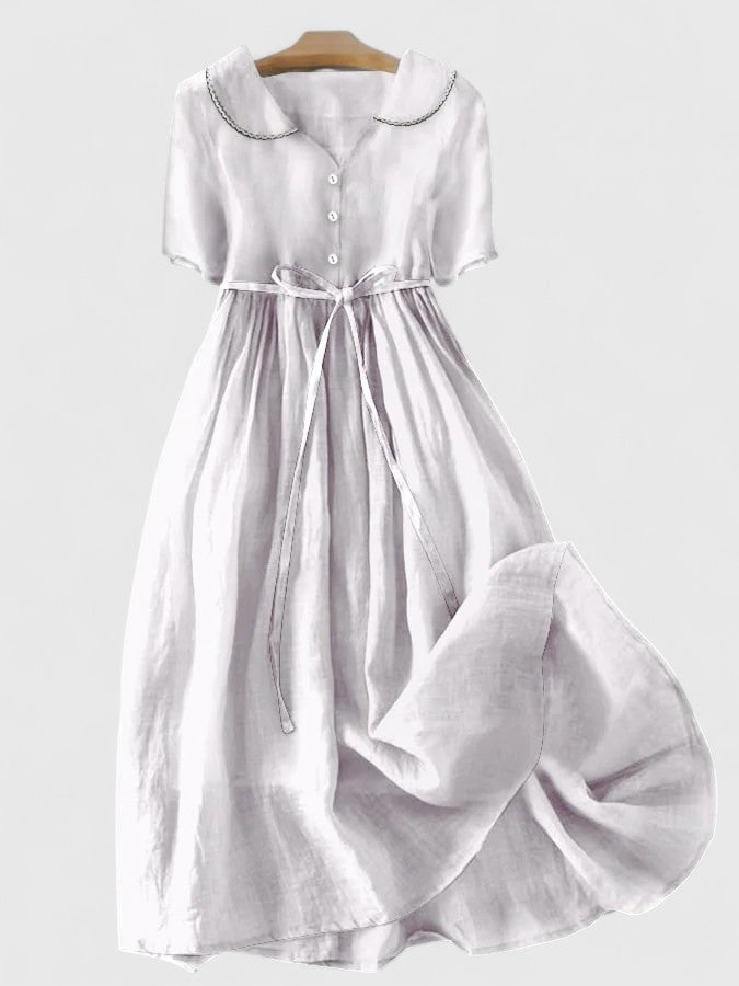 Soft Floral Tiered Midi Dress